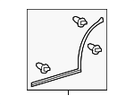 678870E040 - Body: Lower Weather-strip for Toyota Image image