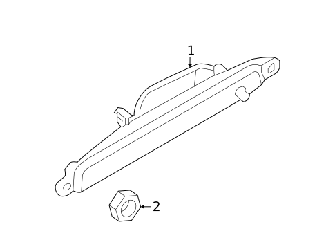 High Mounted Stop Lamp for 2009 Nissan Pathfinder #0