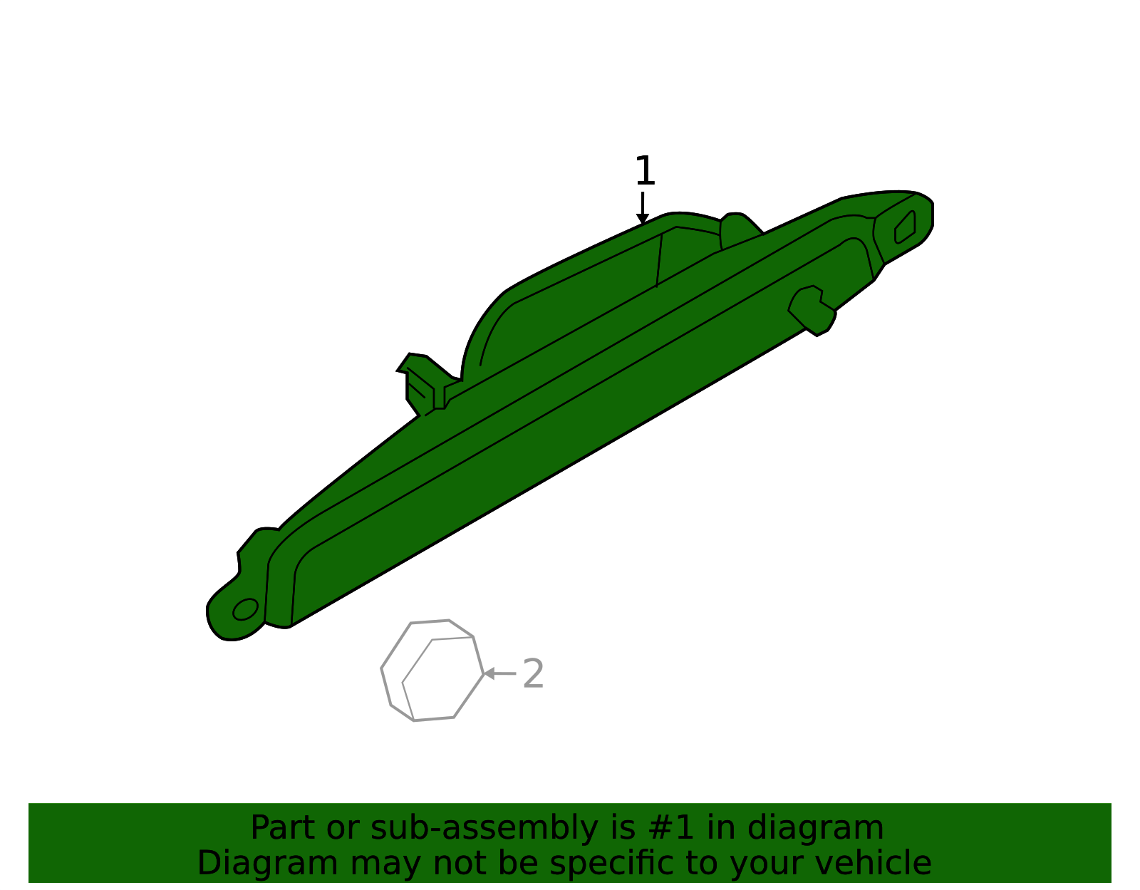 26590-ZS00A - High Mount Lamp 2009-2012 Nissan Pathfinder