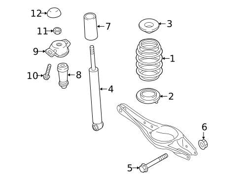 Shocks & Components for 2012 Volkswagen Jetta #10