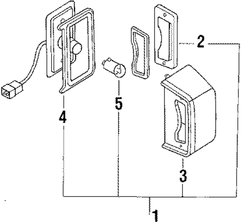 License Lamps for 1986 Nissan Stanza #0