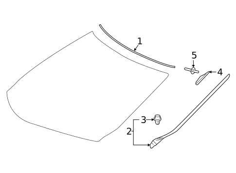 Reveal Moldings for 2018 Lexus RX450hL #0