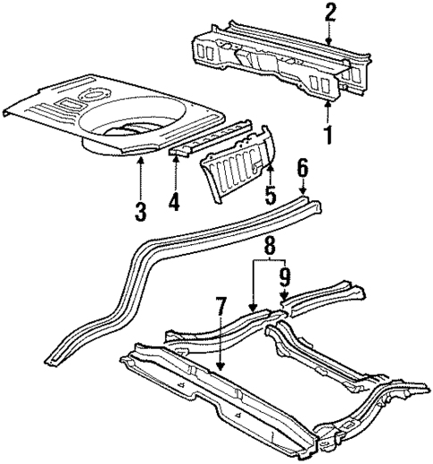 Rear Body for 1988 Toyota Tercel #0