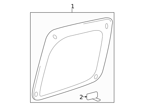 Glass - Rear Door for 2006 Toyota Tacoma #1