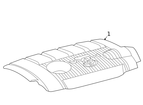Engine Appearance Cover for 2013 Toyota Highlander #0
