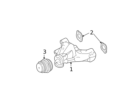Water Pump for 1998 GMC C2500 Pickup #0