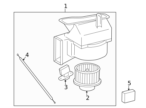 Blower Motor & Fan for 2001 Toyota Camry #0