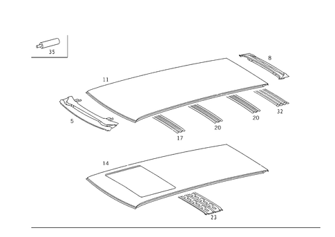 Roof for 1990 Mercedes-Benz 300 TE #0