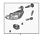 81110AE020 - : Headlamp Assembly - PASSENGER SIDE for Toyota: Sienna Image