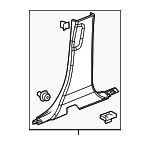 23238810 - Body: Lower Center Pillar Trim for Chevrolet: Equinox | GMC: Terrain Image
