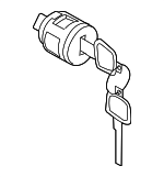 F86321PM0A - Body: Glove Box Lock Kit for Nissan Image