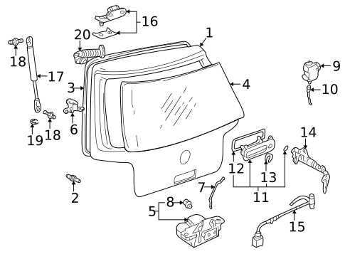 Liftgate for 2004 Volkswagen Golf #0