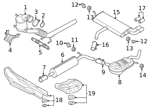 Exhaust Components for 2017 Audi A3 Quattro #3