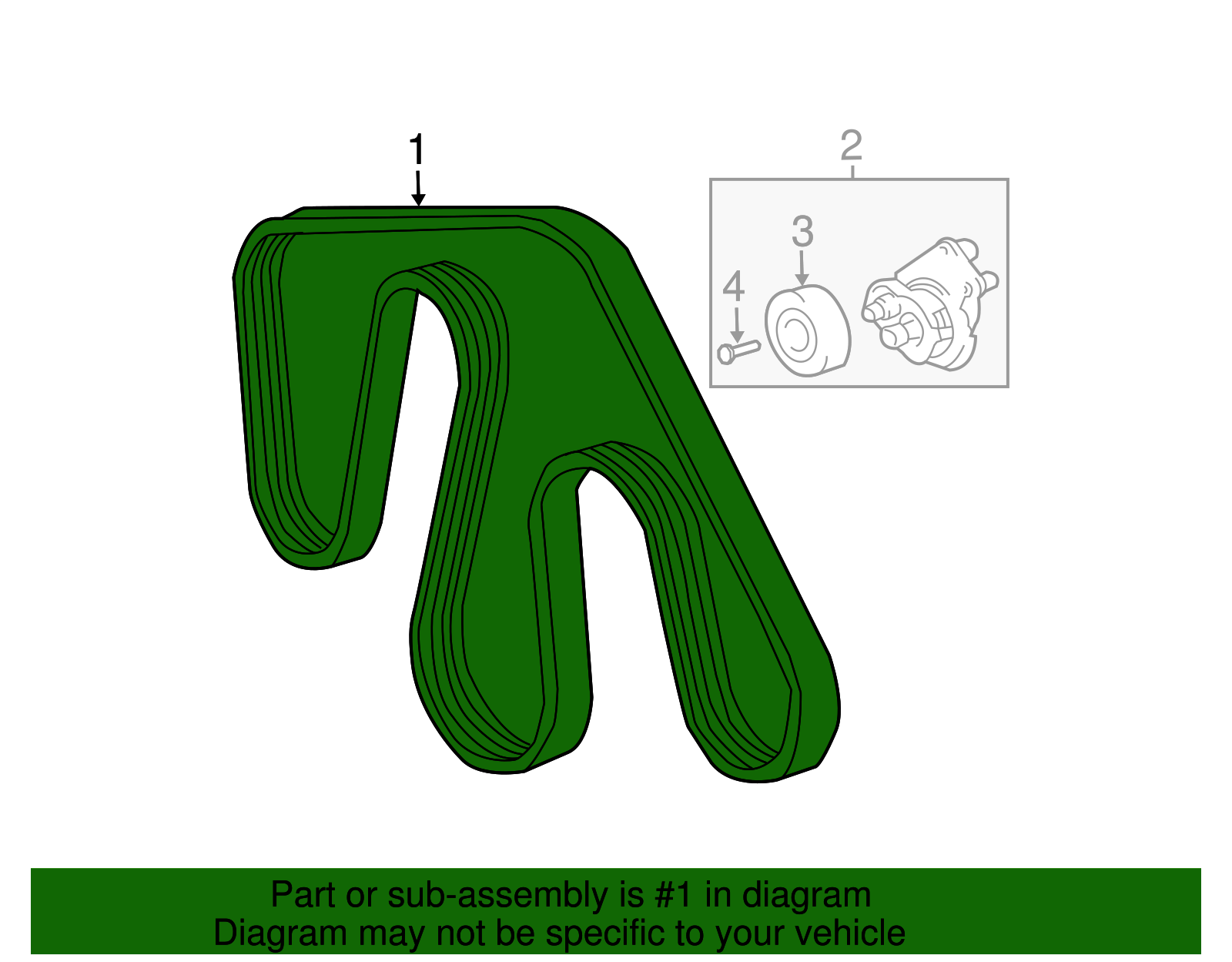 90916-02585 - Serpentine Belt 2004-2009 Toyota | Longo