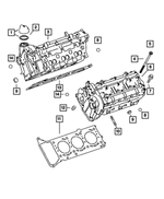 68055774AA - Engine 3.0L Six Cylinder: Cylinder Head, Right for Mopar Image