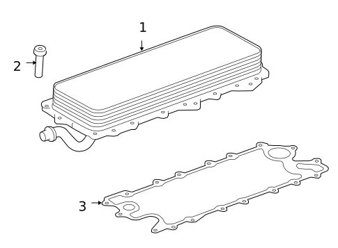 Engine Oil Cooler for 2010 Land Rover Range Rover Sport #1
