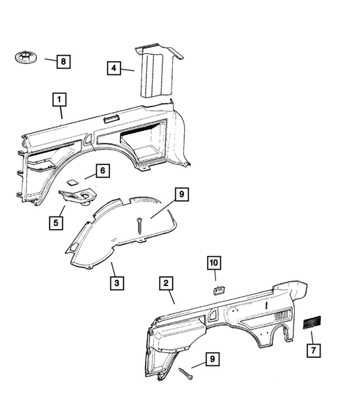 Moldings, Scuff Plates for 2001 Jeep Cherokee #3