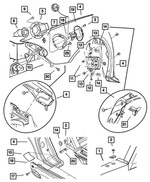 6504791 - Body Sheet Metal Except Doors: Tapping, Button Head Screw for Mopar Image