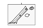 6222006340E3 - Body: Windshield Pillar Trim for Toyota Image image