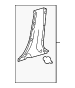6241406190C0 - Body: Lower Center Pillar Trim for Toyota Image image