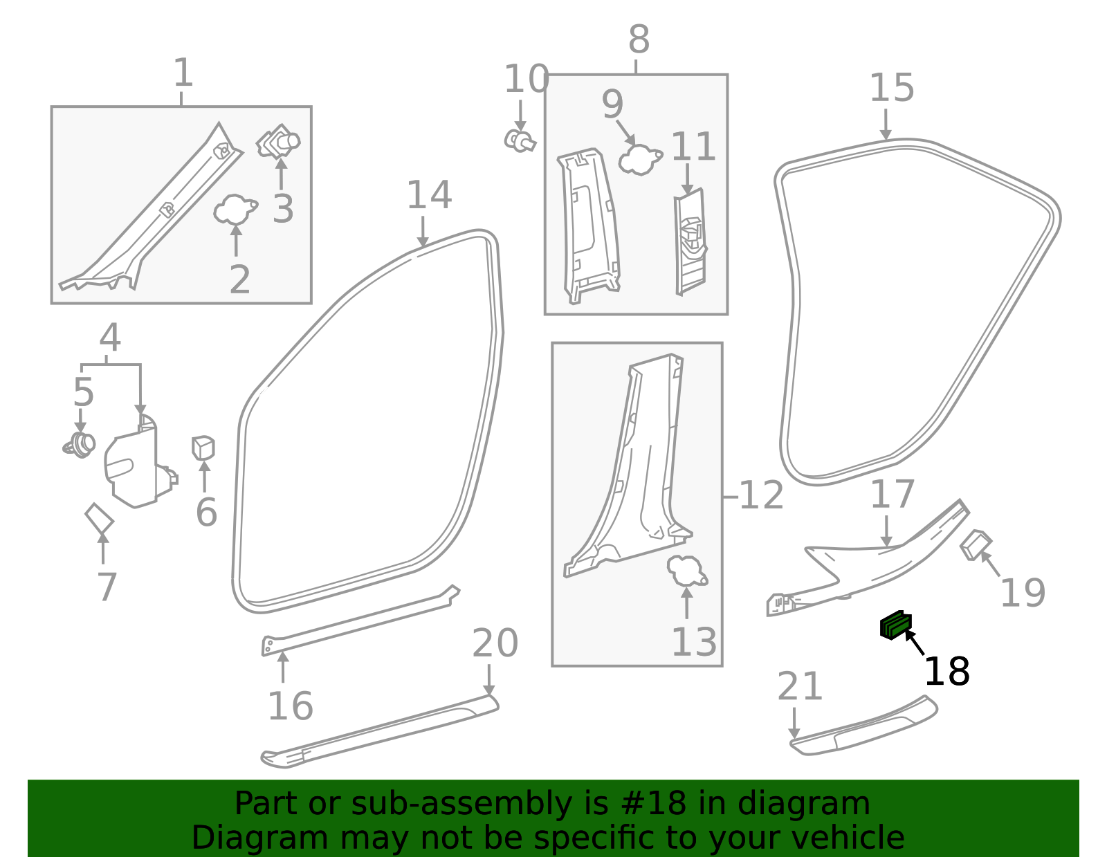 62567-33040 - Lift-Gate Trim Scuff Plate Clip - 2002-2025 Toyota | OEM ...