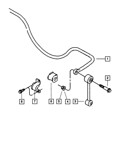 Rear Stabilizer for 2002 Jeep Wrangler #0