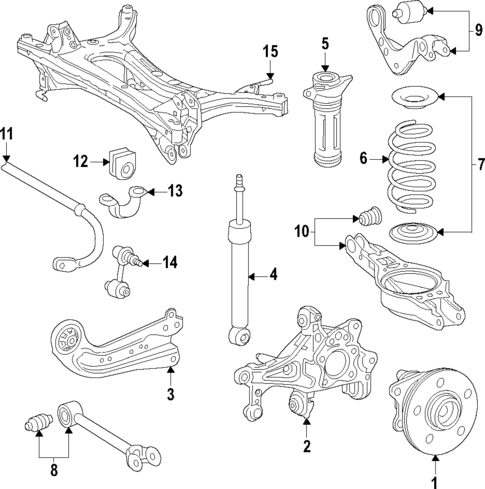 Rear Suspension for 2025 Toyota Corolla #0