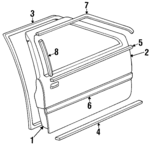 8222024200 - : Belt Weather-Strip for Hyundai Image