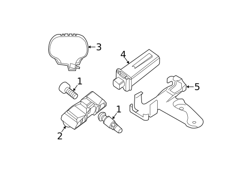 Tire Pressure Monitor Components for 2011 BMW 335i #0