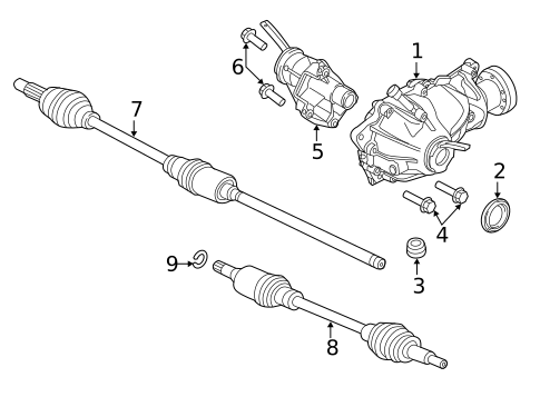 Carrier & Front Axles for 2020 Jaguar F-Type #1