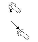 C2Z1459 - Suspension: Support Bracket Bolt for Jaguar Image