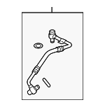 LR159868 - Engine: Oil Inlet Tube for Land Rover: Defender 110, Defender 90, Discovery, Range Rover, Range Rover Sport, Range Rover Velar Image