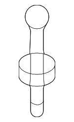 292432GGA0 - Engine: Engine Cover Stud for Hyundai: Santa Fe, Santa Fe Sport, Sonata, Tucson Image