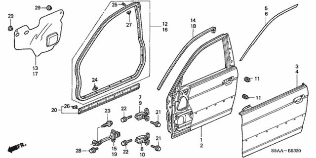 Front Door Panels for 2004 Honda Civic #0