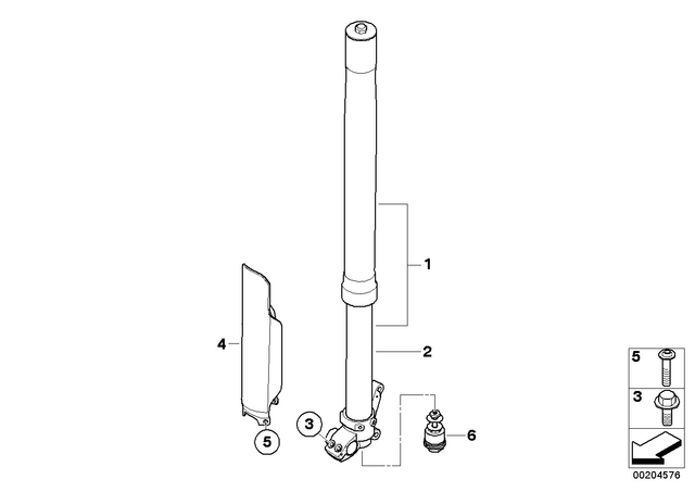 31427696714 - : Fork Protector, Right for BMW-Motorrad Image