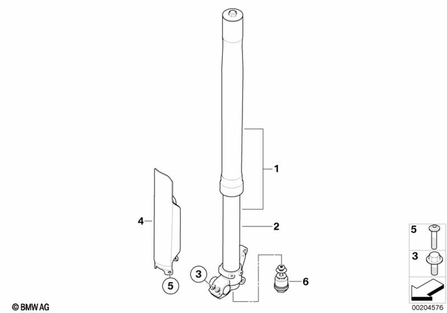 31427696713 - Front Axle, Front Suspension: Fork Protector, Left -  for BMW-Motorrad Image image