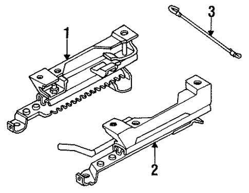 Seats & Track Components for 1995 Pontiac Bonneville #1