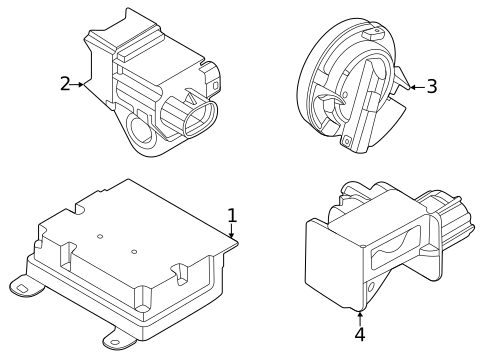 Air Bag Components for 2023 Kia Seltos #1