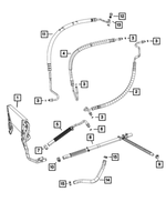 5154898AC - Steering: Power Steering Pressure Hose for Mopar Image