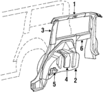 4296413 - Body: Inner Panel for Chrysler: LeBaron, Town &amp; Country | Dodge: Aries Image