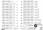 51147039784 - Vehicle Trim: Label for BMW: 525i Image image