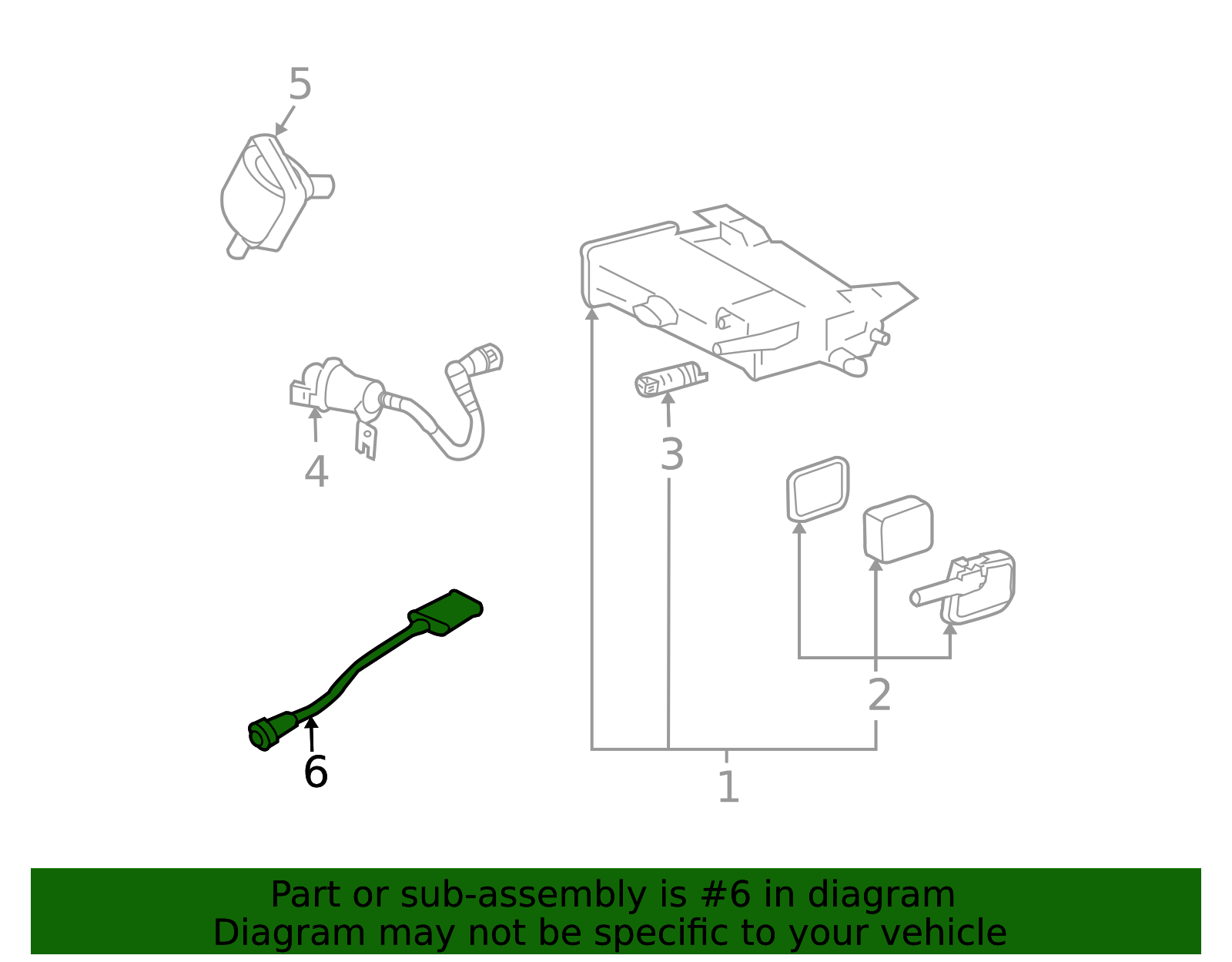 2004-2009 Cadillac Acdelco™ Oxygen Sensor 213-1572 | TascaParts.com
