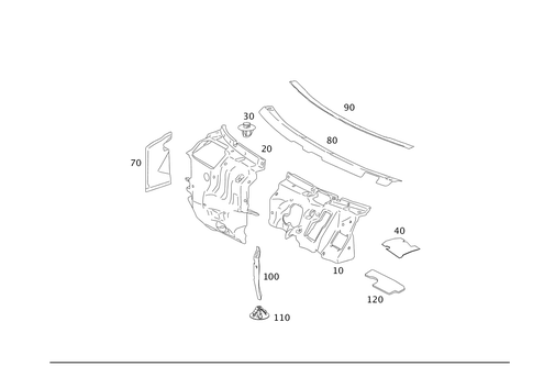 Engine Compartment Damping for 2005 Mercedes-Benz CL600 #0
