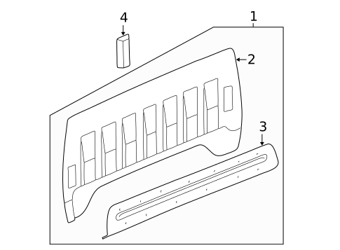 Back Panel for 2008 Chevrolet Silverado 1500 #2