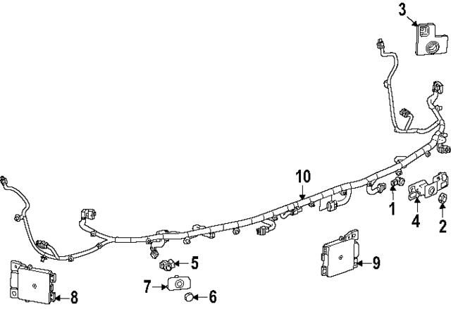85698873 - : Blind Spot Radar for Buick: Enclave | Cadillac: Escalade, Escalade ESV, ESCALADE IQ, OPTIQ | Chevrolet: Equinox EV, Silverado EV, Traverse | GMC: Acadia, Sierra EV Image