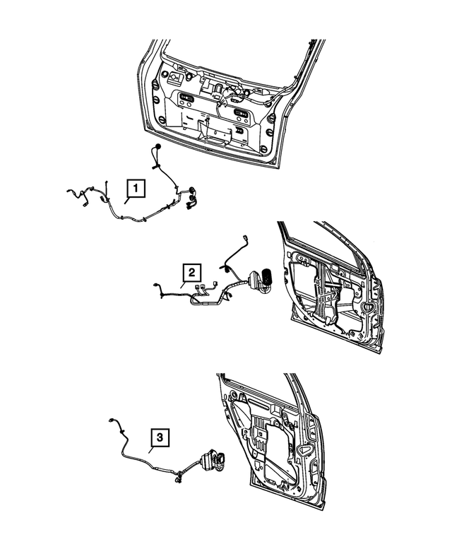 « 68041806AA – Electrical : Hayon Cablage pour Mopar Image »