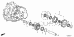 23261RK6000 - Transmission - Manual: SHAFT, REVERSE GEAR for Acura Image