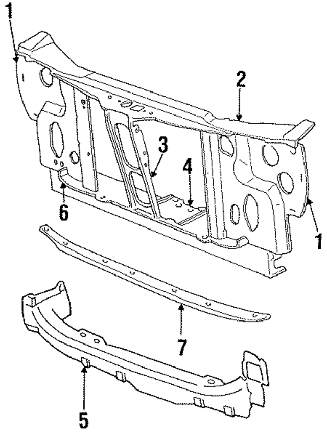 4655816 - Cooling System: Radiator Support for Mopar Image