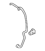 992871712A - : Convertible Top Stowage Compartment Drain Hose for Porsche Image