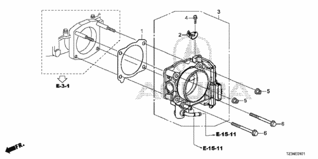 Throttle Body (2) for 2017 Acura TLX #0